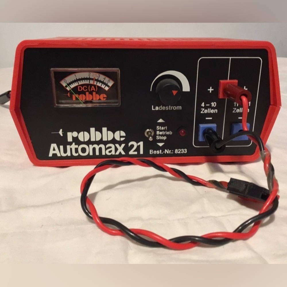 robbe Automax 21 r/c airplane Boat Car Charger Red/Black Best.-Nr.: 8233 DC (A)